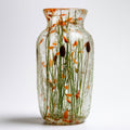 Vasi-Vetro-22 x 22 x 42 cm-Trasparente-Verde-Arancione-Stile naturale decorativo