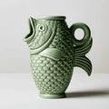 Vasi-Ceramica-29 x 16 x 30 cm-Verde chiaro-Stile pesce decorativo